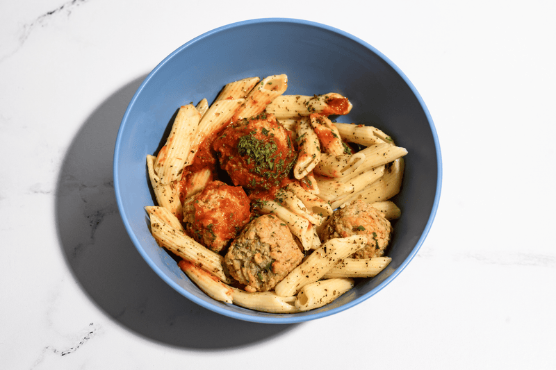 Chicken Meatballs + Pasta